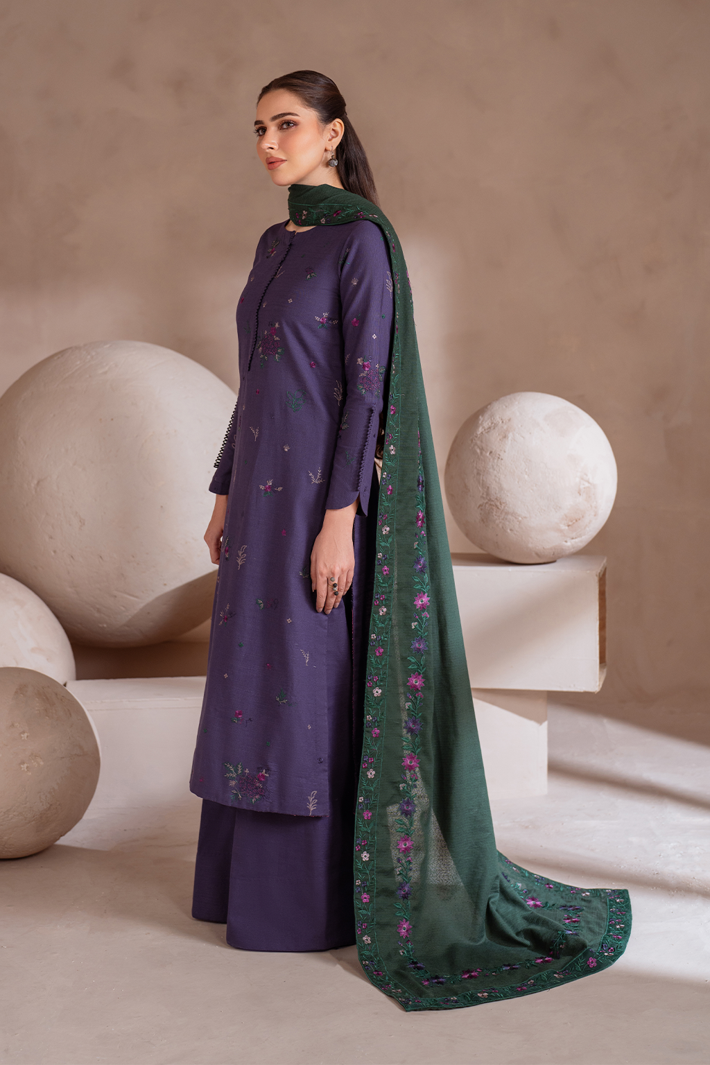Iznik | Exclusive Winter | UE-366 L Purple Khaddar