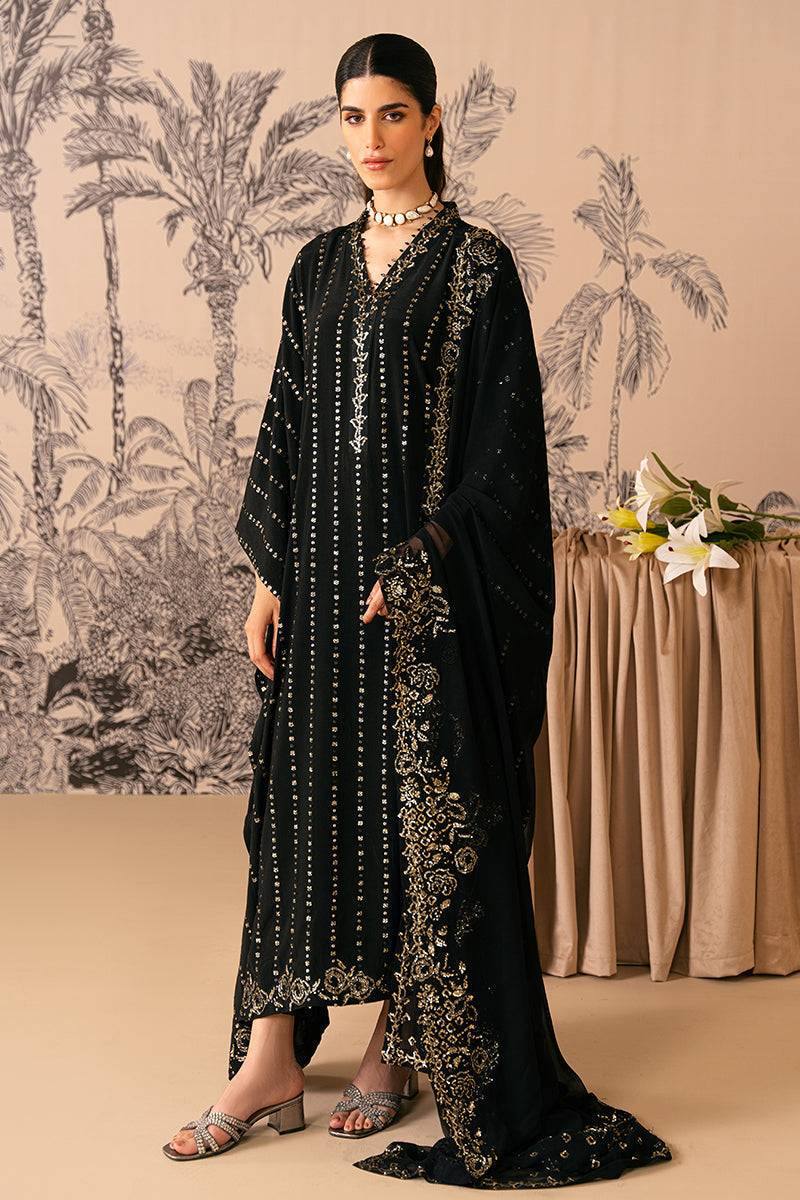 Cross Stitch | Luxe Atelier 24 | MYSTIC RAVEN - Pakistani Designer Dress - by Cross Stitch | Type: Luxury - 100% Original at Saira Sultan
