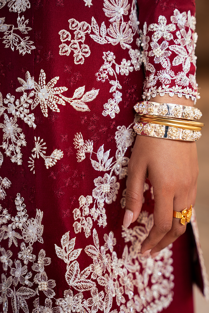 Suffuse | Silk Pret Summer 25 | SERI M Red Raw Silk