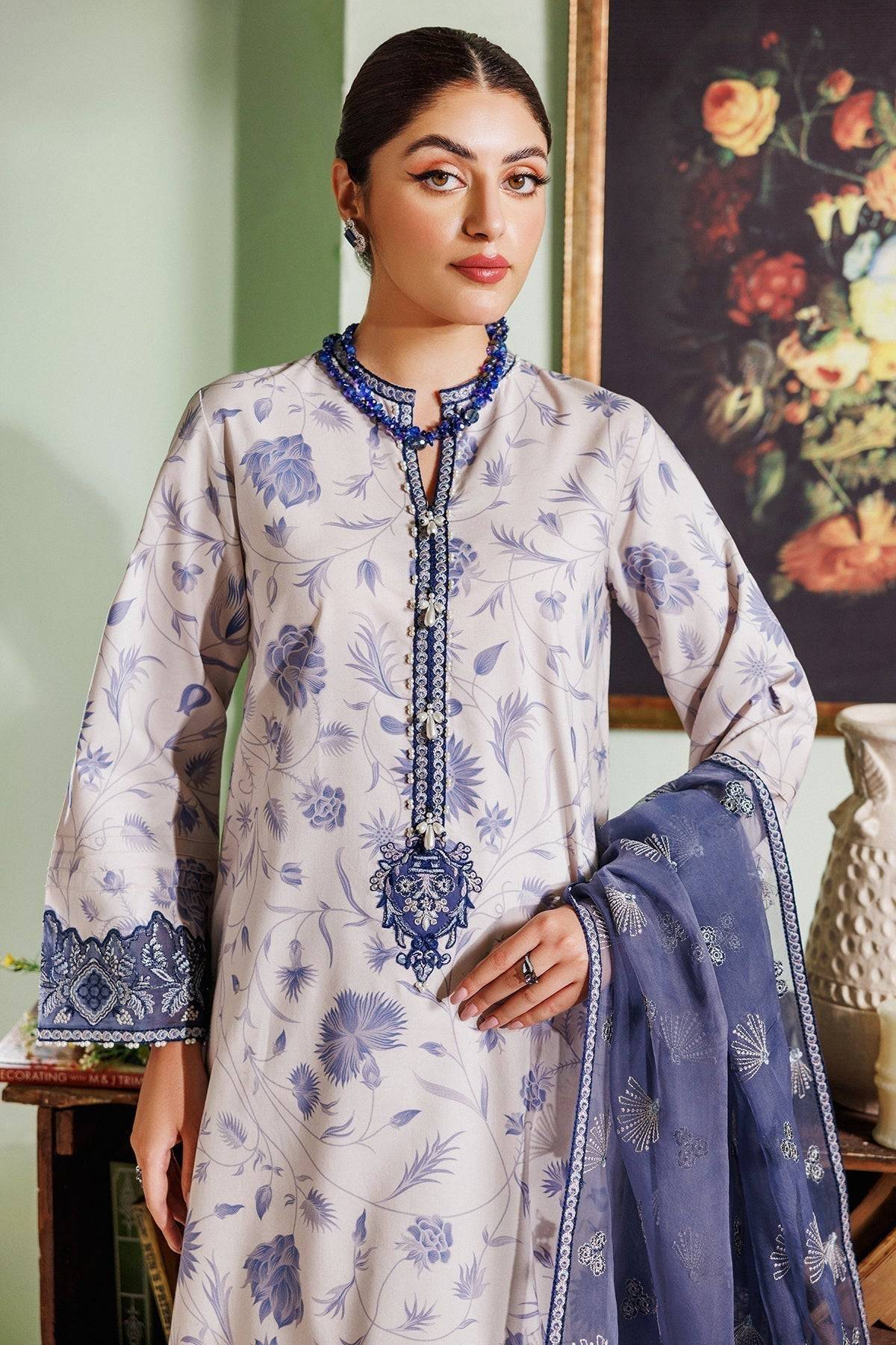 Alizeh | Maahi Vol 2 | AF-EPL-7019-SHAM - Pakistani Designer Dress - by Alizeh | Type: Luxury - 100% Original at Saira Sultan