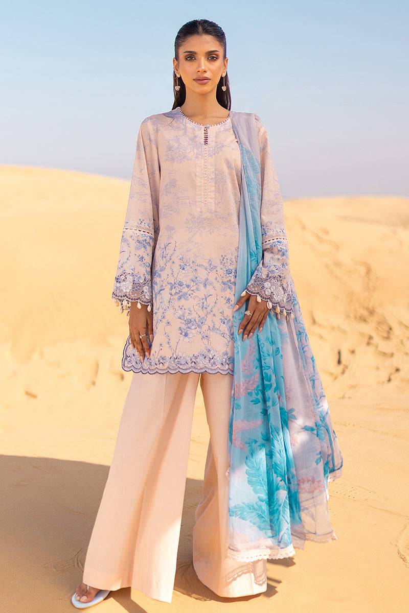 Cross Stitch | Eid Lawn 24 | PEACH - Pakistani Designer Dress - by Cross Stitch | Type: Luxury - 100% Original at Saira Sultan