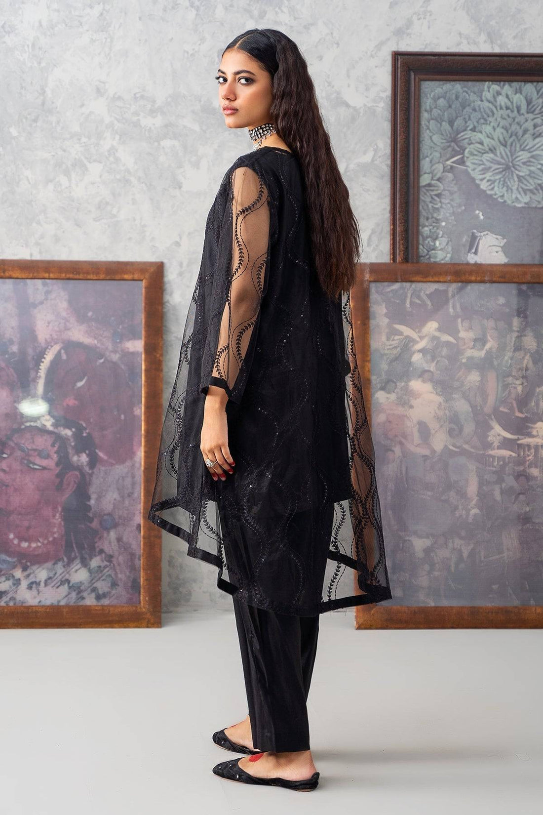 Charizma | Festive Pret | CMA-3-256 (BLACK) - Pakistani Designer Dress - by Charizma | Type: Ladies Clothes - 100% Original at Saira Sultan
