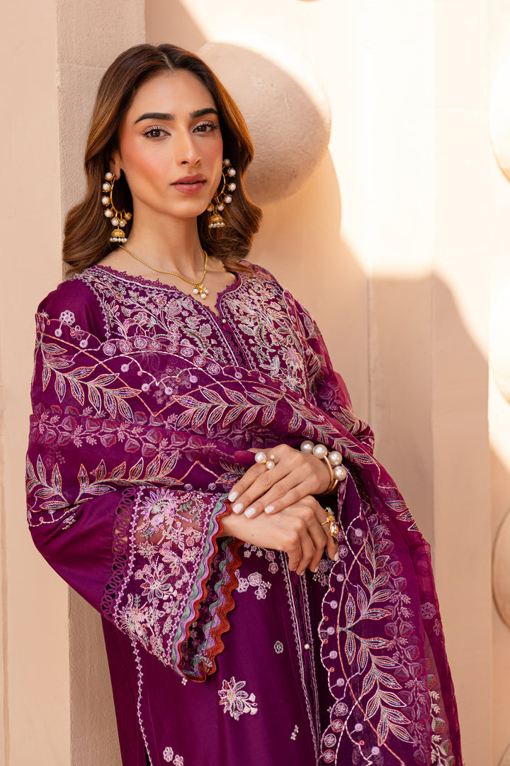 Batik | Ophelia Luxury Pret | Roop XL Magenta Pima Lawn