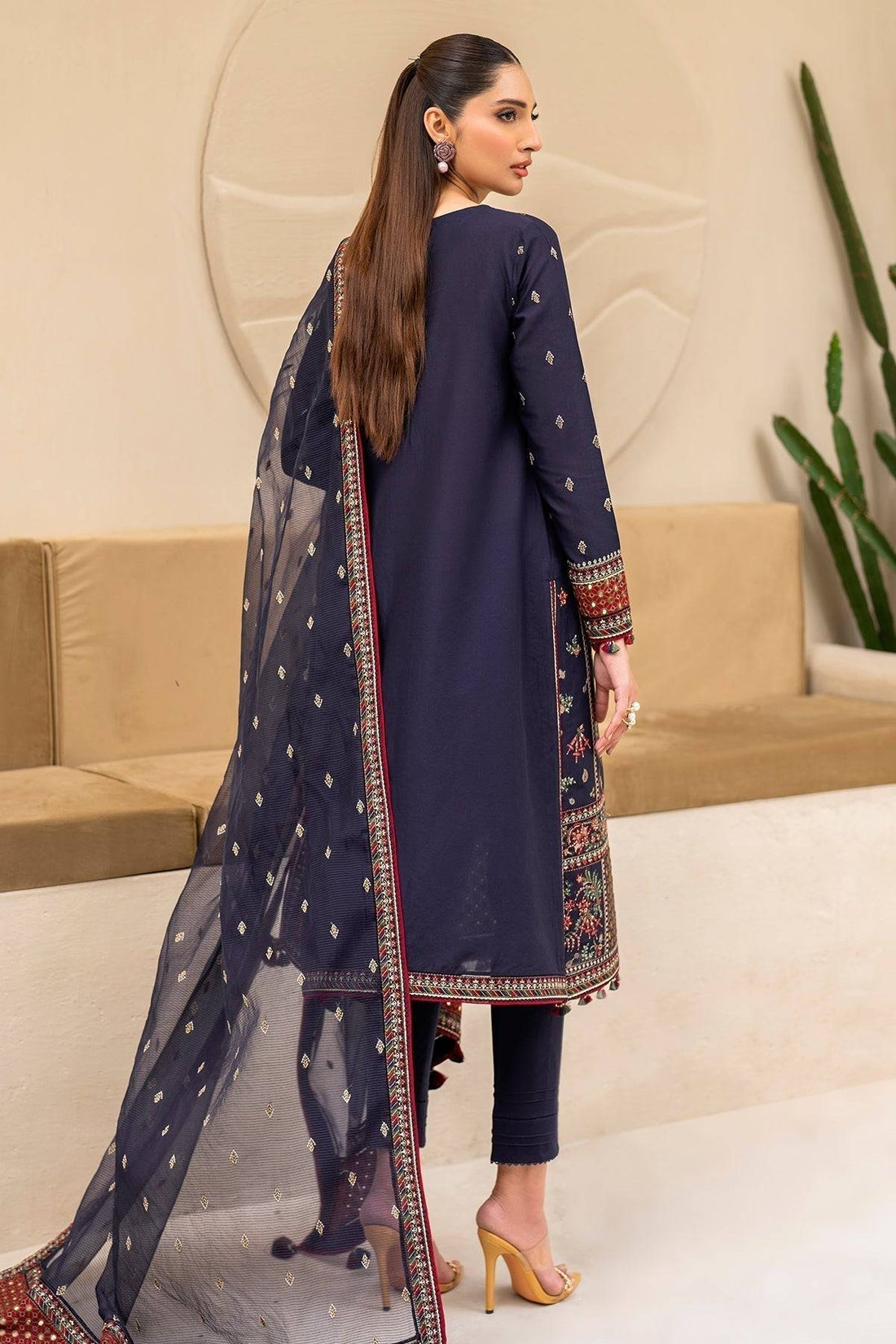 Jazmin | Irish Lawn SS 24 | D6 - Pakistani Designer Dress - by Jazmin | Type: Luxury - 100% Original at Saira Sultan