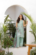 Sobia Nazir | Vital Lawn 25 | 4B XS Ice Blue Lawn