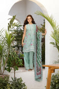 Sobia Nazir | Vital Lawn 25 | 4B Custom Size Ice Blue Lawn