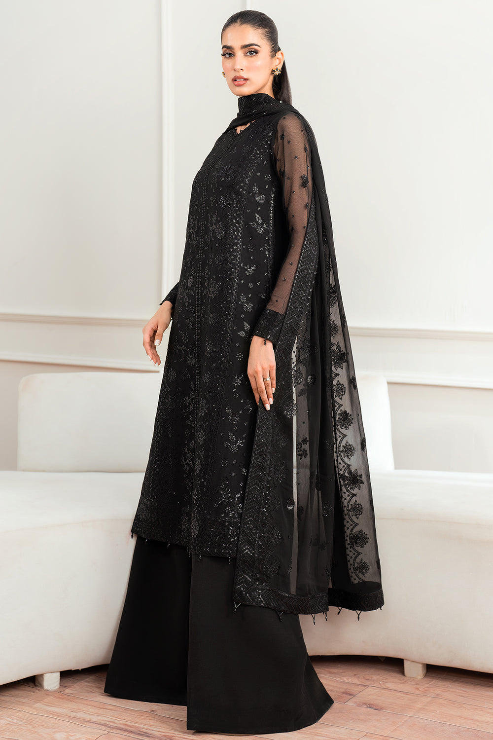 Farasha | Essence Formals 25 | Dark Whisper - Pakistani Designer Dress - by Farasha - Type : Ladies Clothes - 100% Original at Saira Sultan