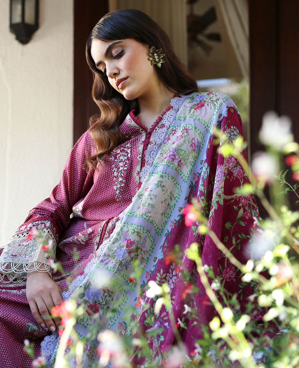 Republic Womenswear | Aylin Summer Lawn 24 | Fleur (D2-A) -  Republic Womenswear Luxury -  Saira Sultan