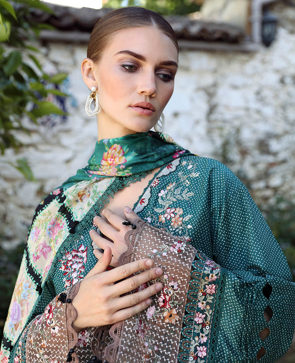 Republic Womenswear | Aylin Summer Lawn 24 | Fleur (D2-B) -  Republic Womenswear Luxury -  Saira Sultan