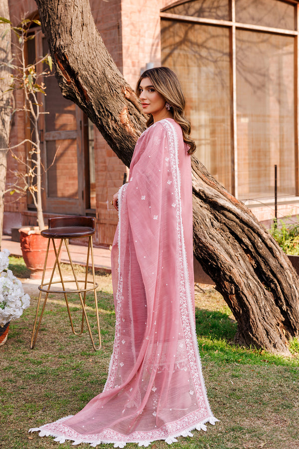 Farasha | Dastoor Embroidered Lawn SS24 | PEARL MIST -  Farasha Luxury -  Saira Sultan