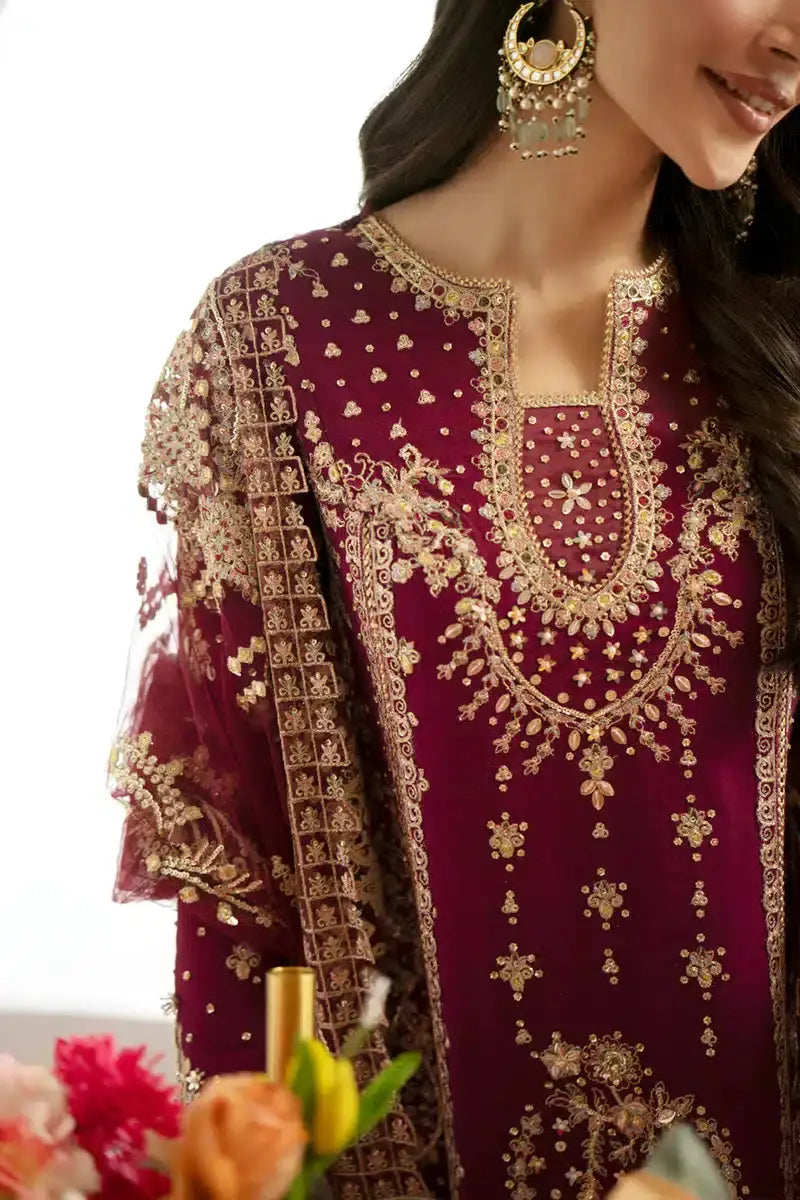 Qalamkar | Dilnaz Wedding Formals | DN-07 ALEENA - Pakistani Designer Dress - by Qalamkar | Type: Bridal - 100% Original at Saira Sultan