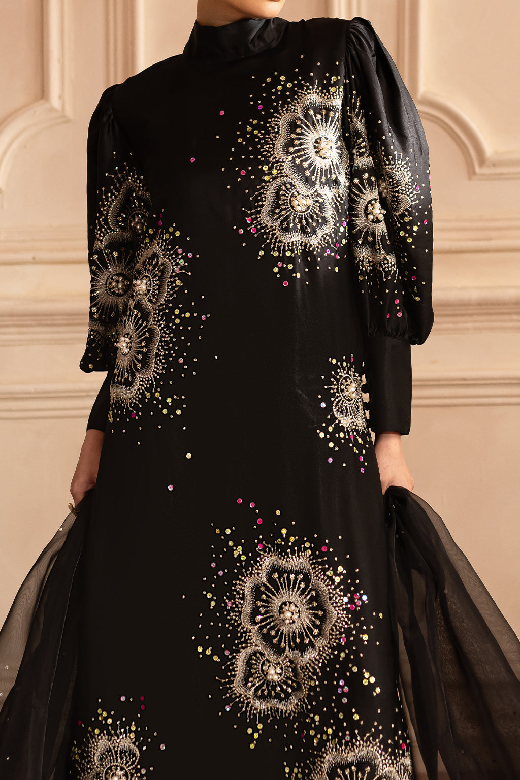 Vanya | Marlene Formals | ML-02 XL Black Silk