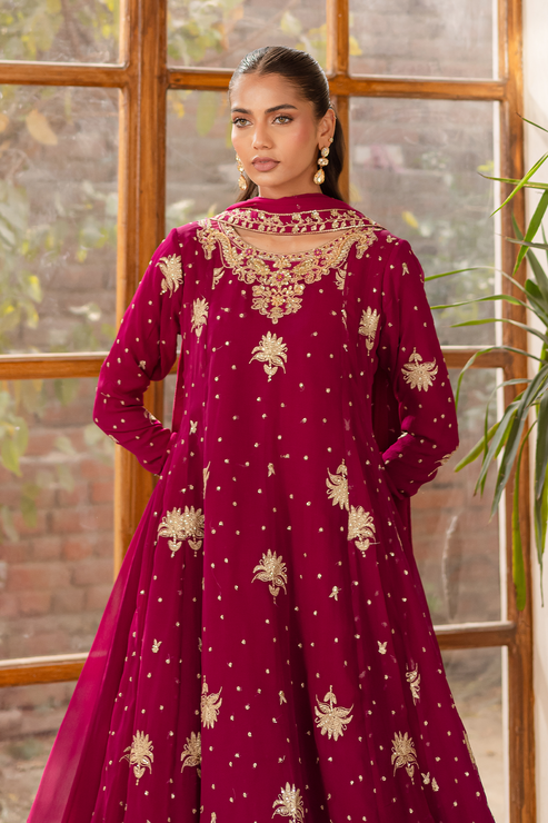 Emaan Adeel | Noore Festive Formals | ZAIMA L Magenta Organza