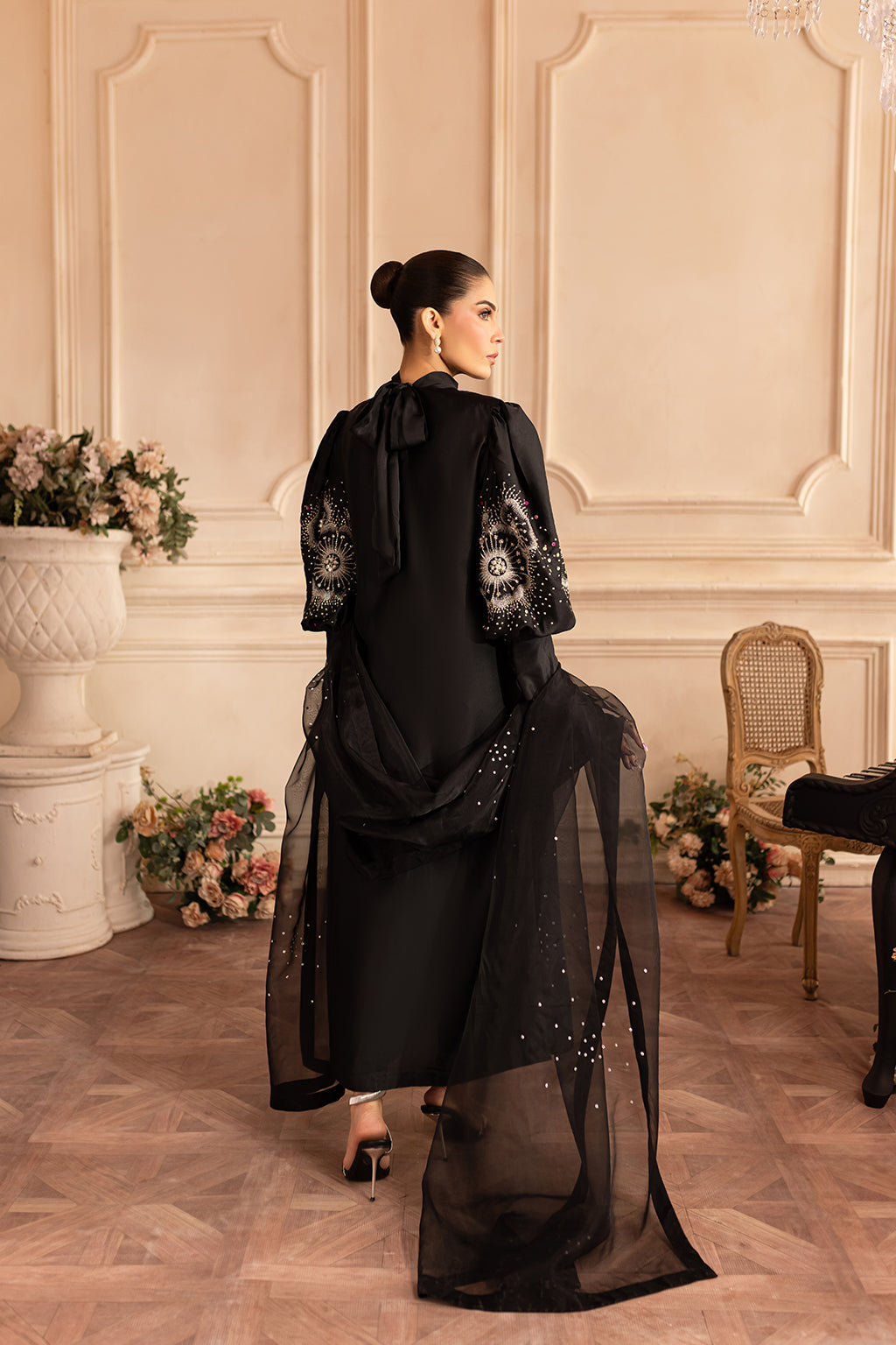 Vanya | Marlene Formals | ML-02 XS Black Silk