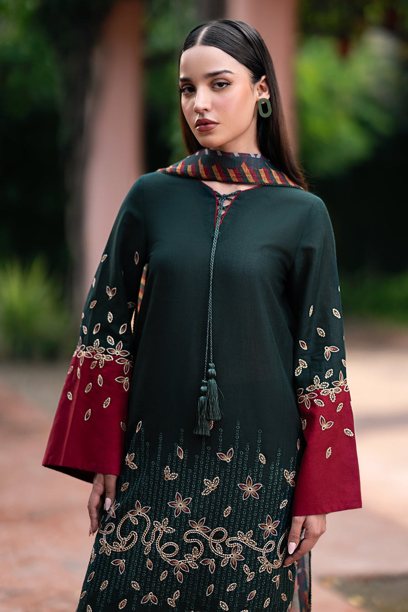 Jazmin | Winter Edition 24 | KHADDAR UW-0071 - Pakistani Designer Dress - by Jazmin | Type: Luxury - 100% Original at Saira Sultan