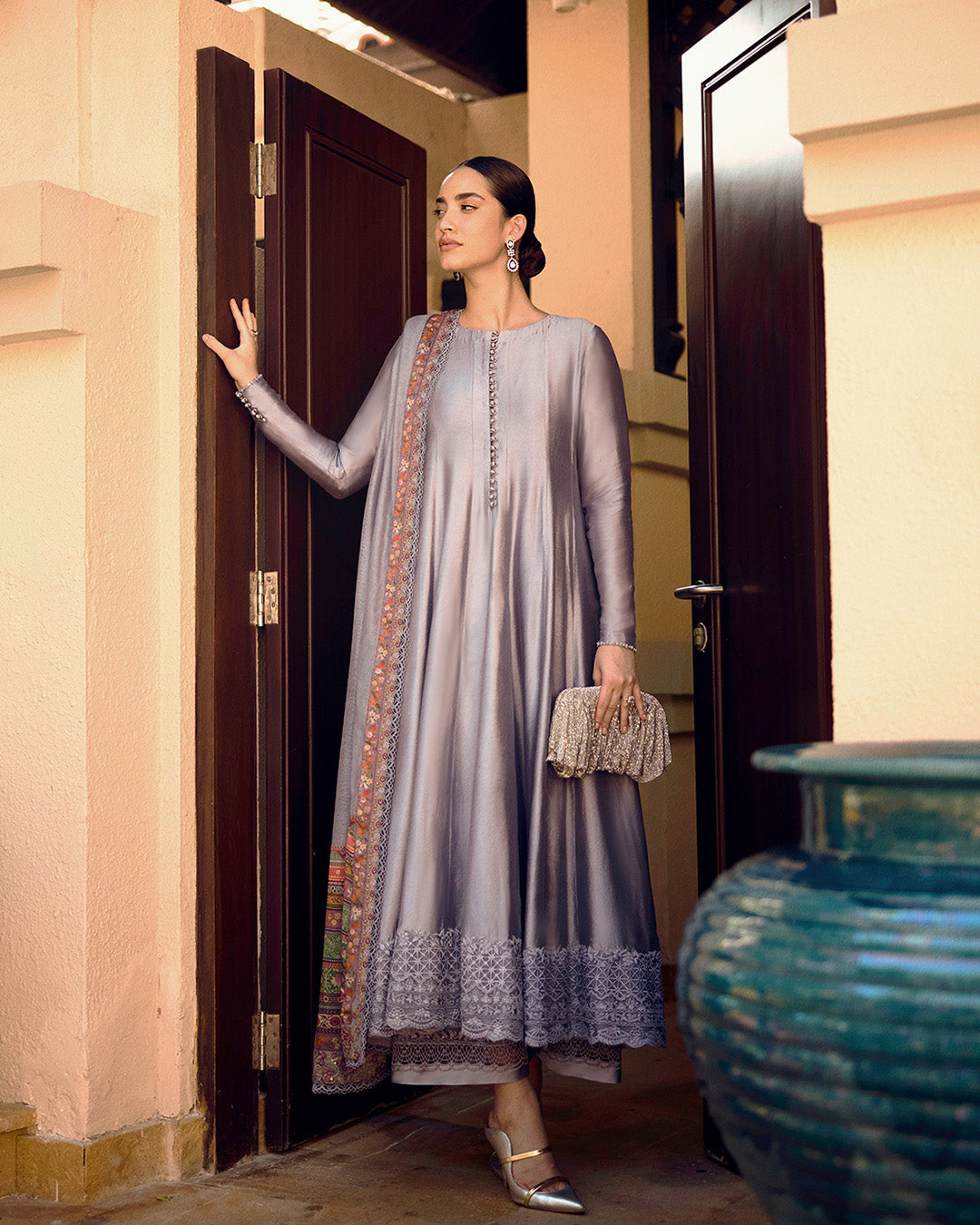 Faiza Saqlain | Carmela Luxury Pret | Mersera L Mauve Silk