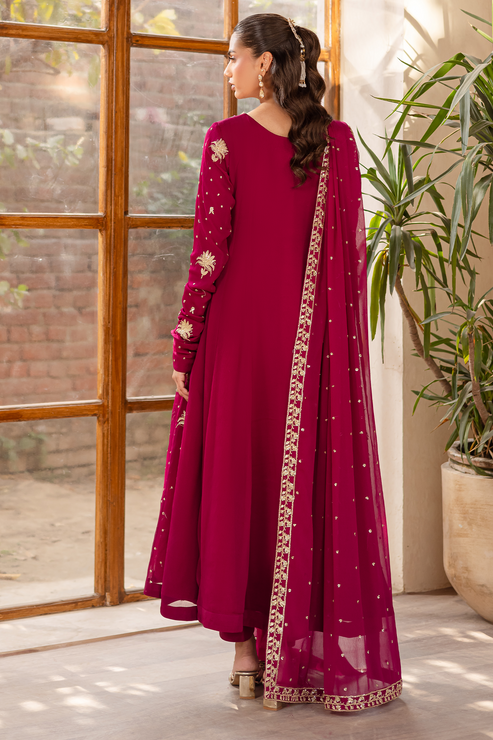 Emaan Adeel | Noore Festive Formals | ZAIMA XS Magenta Organza