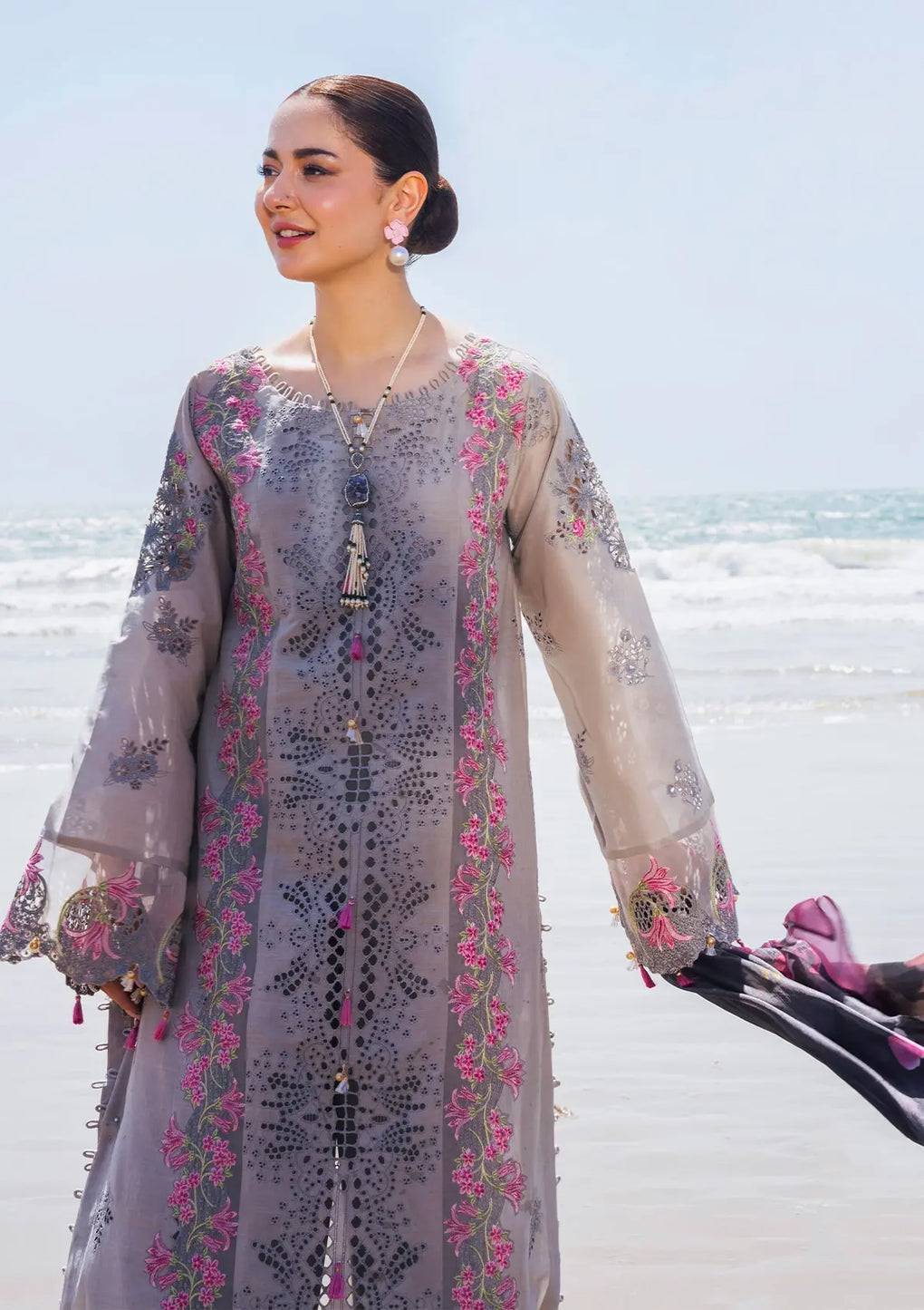 Elaf Premium | Hai Kuch Festive Lawn 24 | EHK-04 Alyaanah - Pakistani Designer Dress - by Elaf Premium | Type: Luxury - 100% Original at Saira Sultan