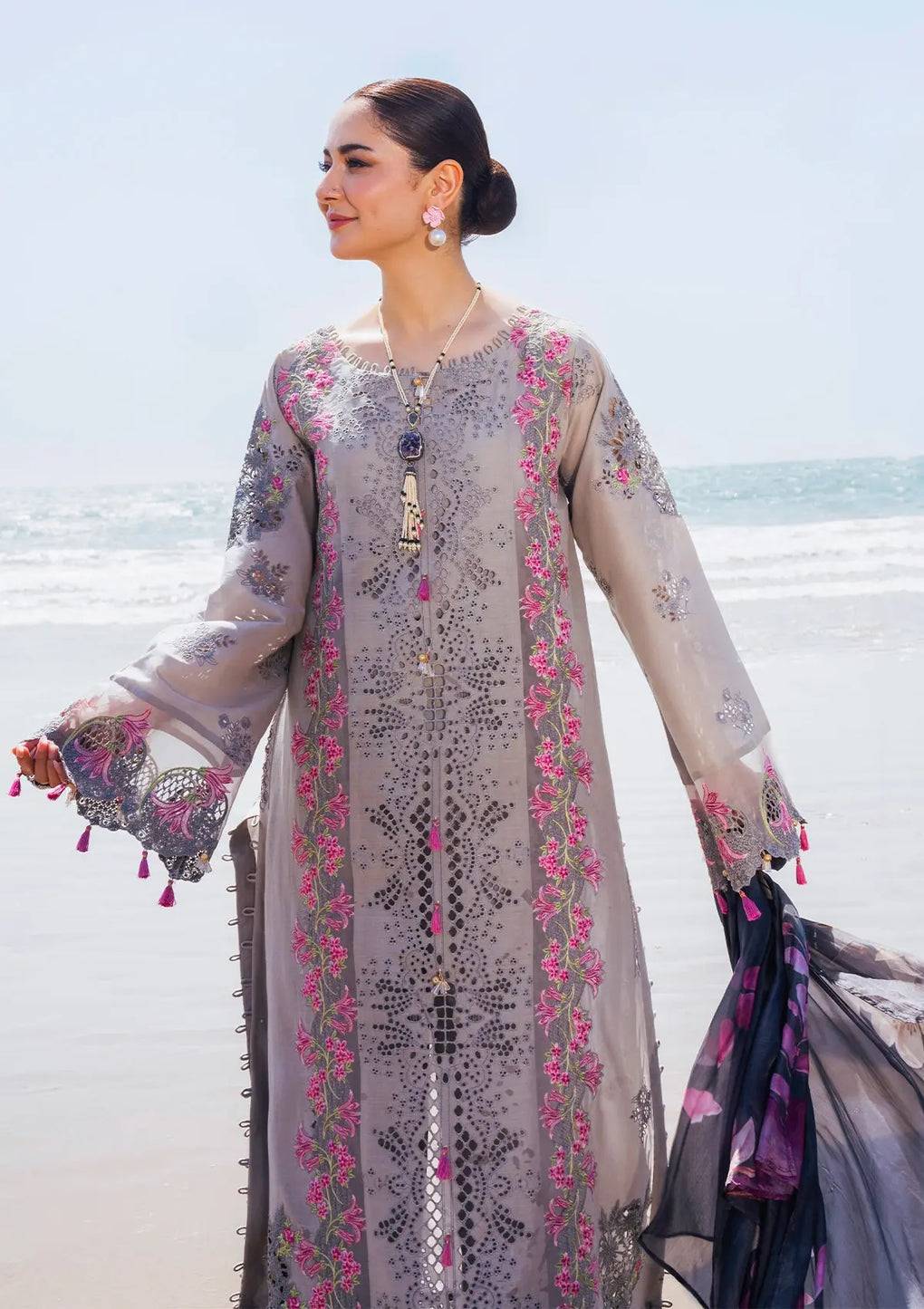 Elaf Premium | Hai Kuch Festive Lawn 24 | EHK-04 Alyaanah - Pakistani Designer Dress - by Elaf Premium | Type: Luxury - 100% Original at Saira Sultan