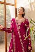 Emaan Adeel | Noore Festive Formals | ZAIMA XL Magenta Organza