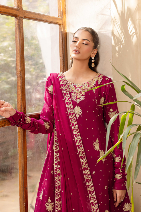 Emaan Adeel | Noore Festive Formals | ZAIMA XL Magenta Organza