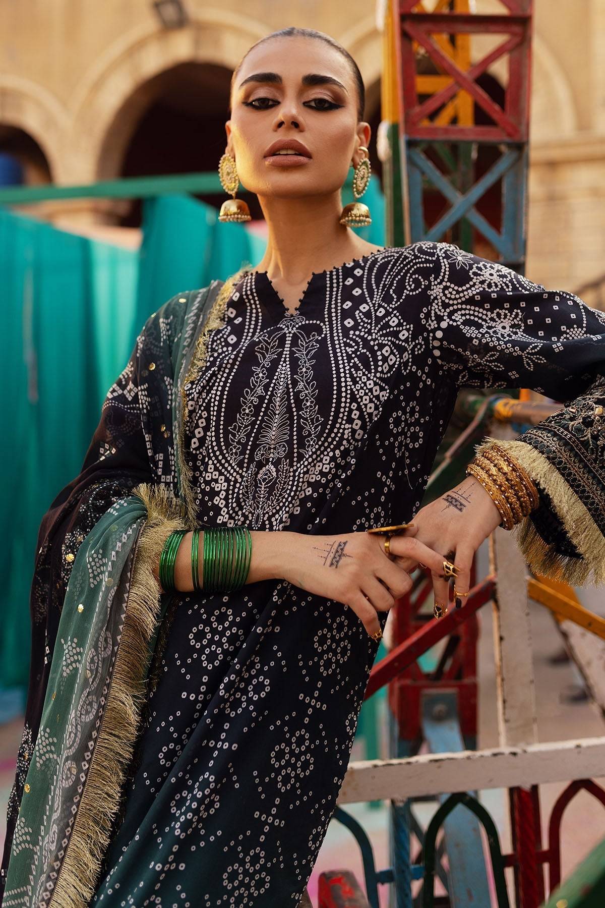 Nureh | Bazaar Lawn | NDS-89 - Pakistani Designer Dress - by Nureh | Type: Luxury - 100% Original at Saira Sultan