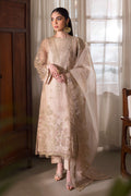 Naqshi | Pareezah Formals | Zumar S Nude Pink Organza