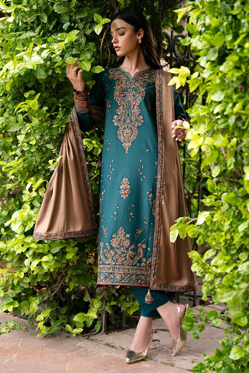 Jazmin | Winter Edition 24 | KHADDAR UW-0060 - Pakistani Designer Dress - by Jazmin | Type: Luxury - 100% Original at Saira Sultan