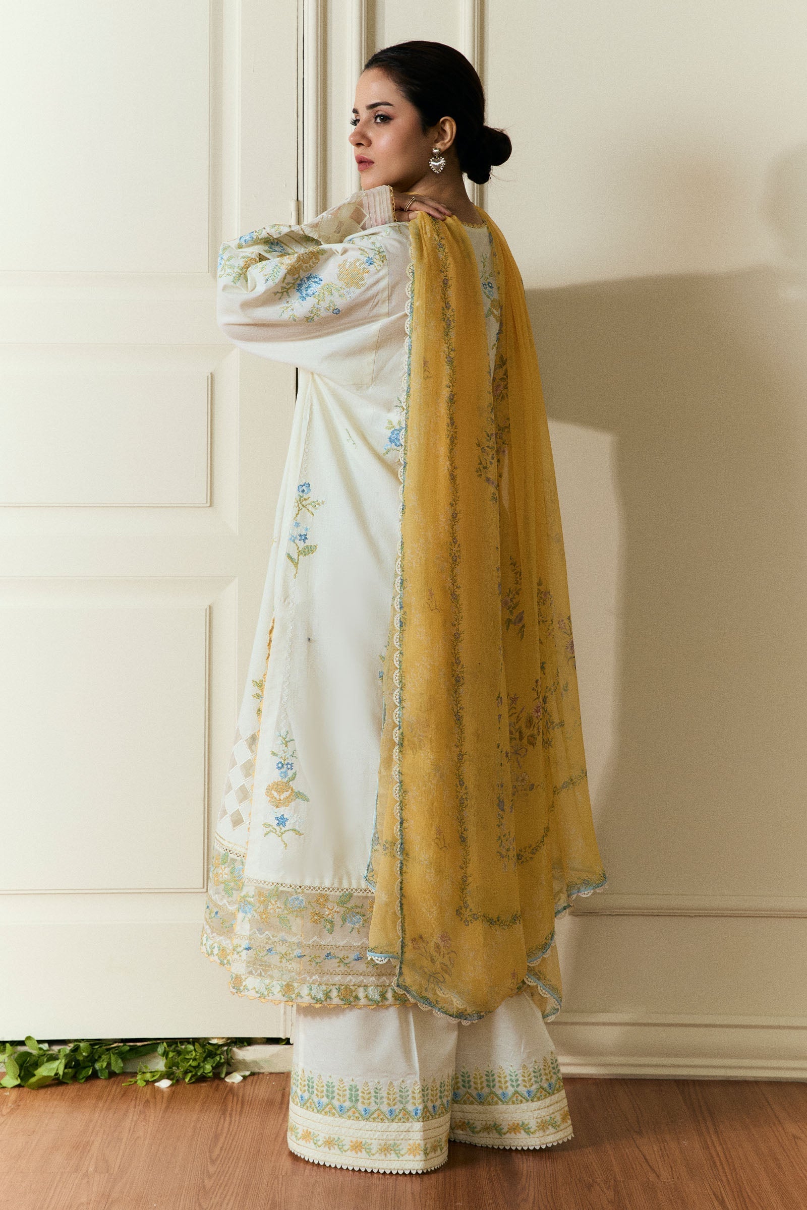 Zara Shahjahan | Coco Eid Edit | Solace-D3 M Ivory Jacquard