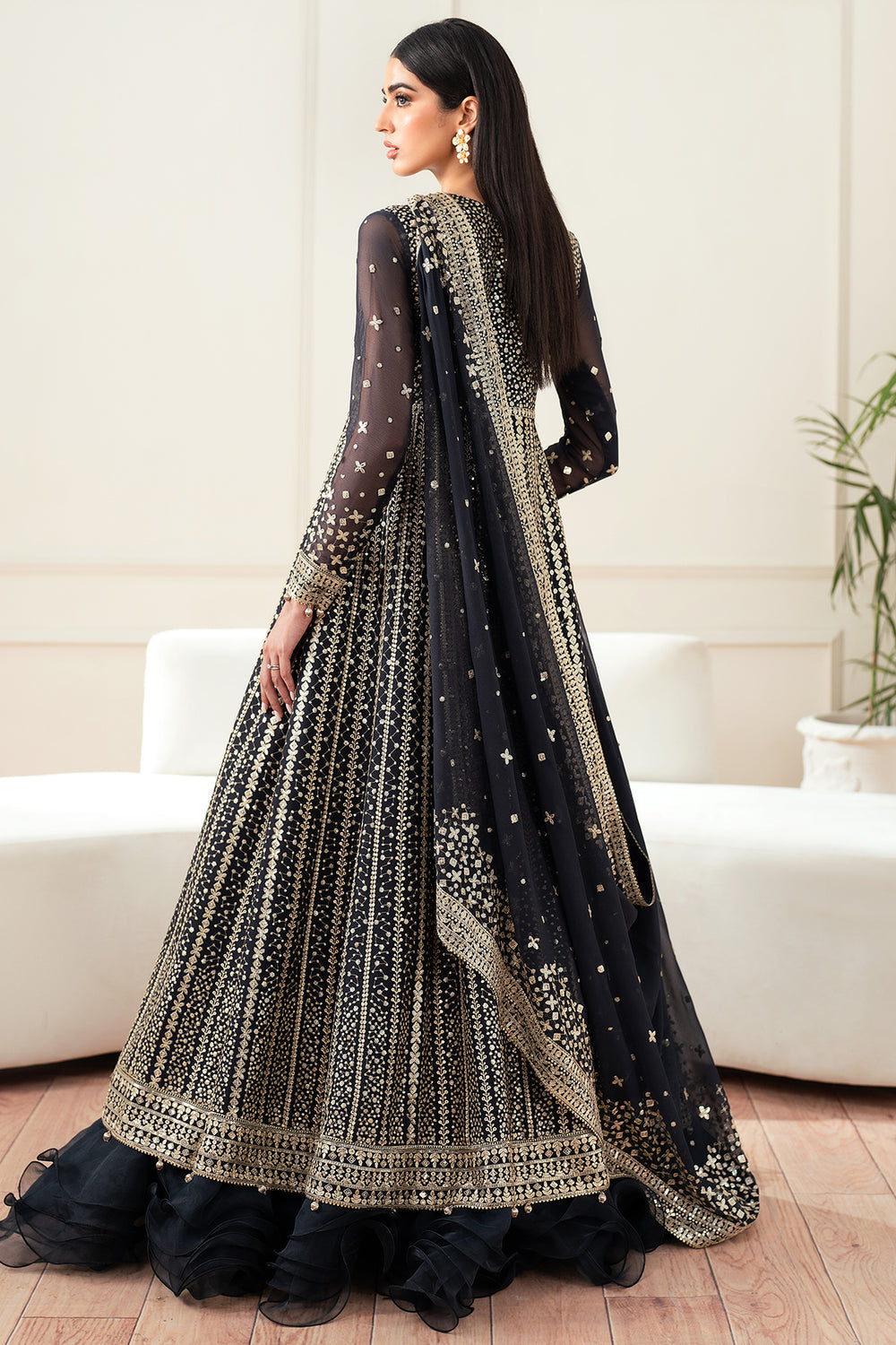 Farasha | Essence Formals 25 | Midnight Navy - Pakistani Designer Dress - by Farasha - Type : Ladies Clothes - 100% Original at Saira Sultan