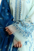 Zara Shahjahan | Coco Eid Edit | Isle-D10 M Ice Blue Lawn