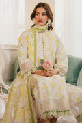 Ayzel | Armelia Printed Lawn 25 | Cyrilla XL Off White Lawn