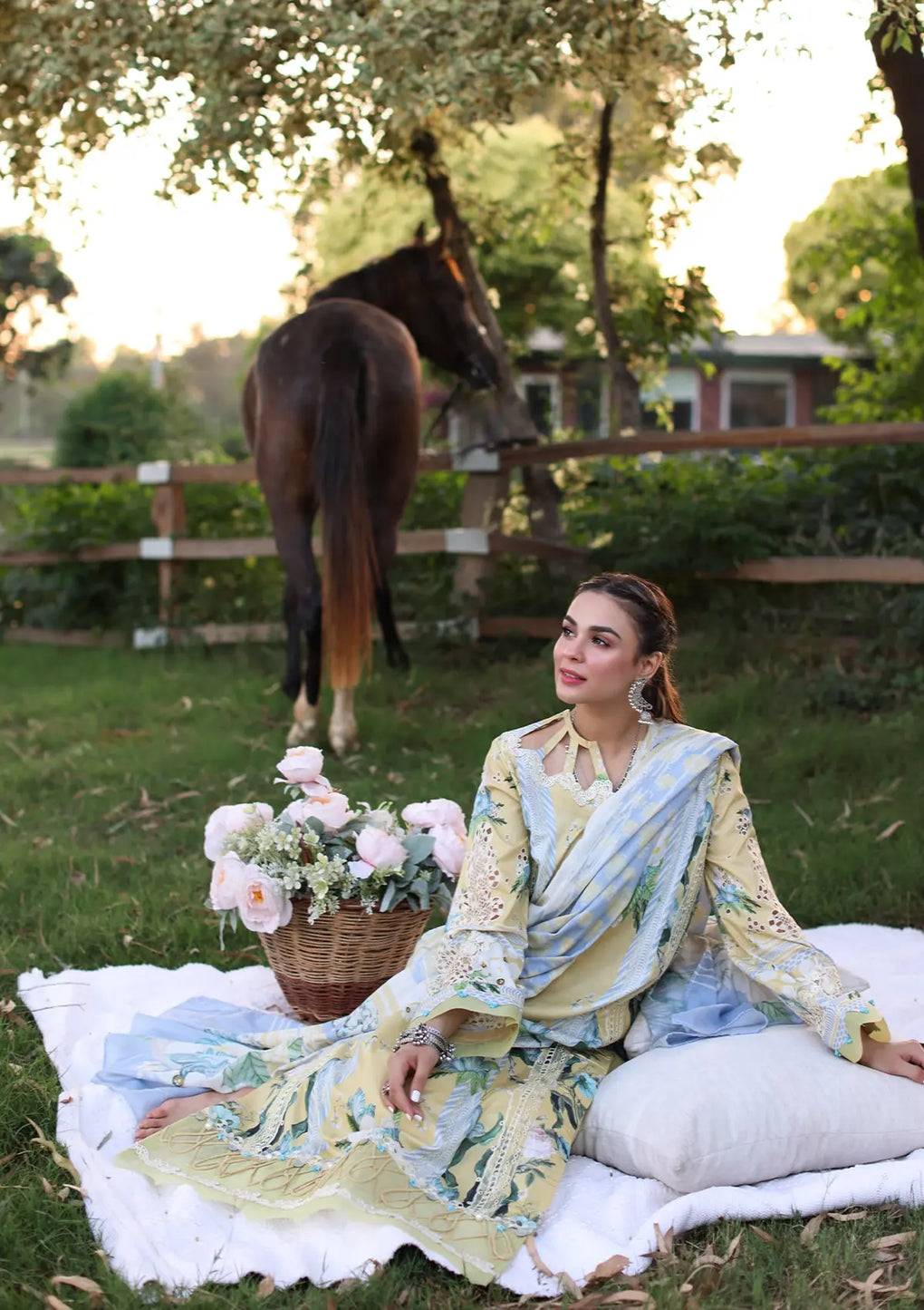 Elaf Premium | Prints Chikankari 24 | 05A CITRUS CRUSH - Pakistani Designer Dress - by Elaf Premium | Type: Luxury - 100% Original at Saira Sultan
