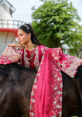 Elaf Premium | Luxury Lawn 25 | ELH-6B JULIET M Fuchsia Pink Lawn