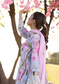 Elaf Premium | Prints Chikankari 24 | 04A OCEAN BLOSSOMS - Pakistani Designer Dress - by Elaf Premium | Type: Luxury - 100% Original at Saira Sultan