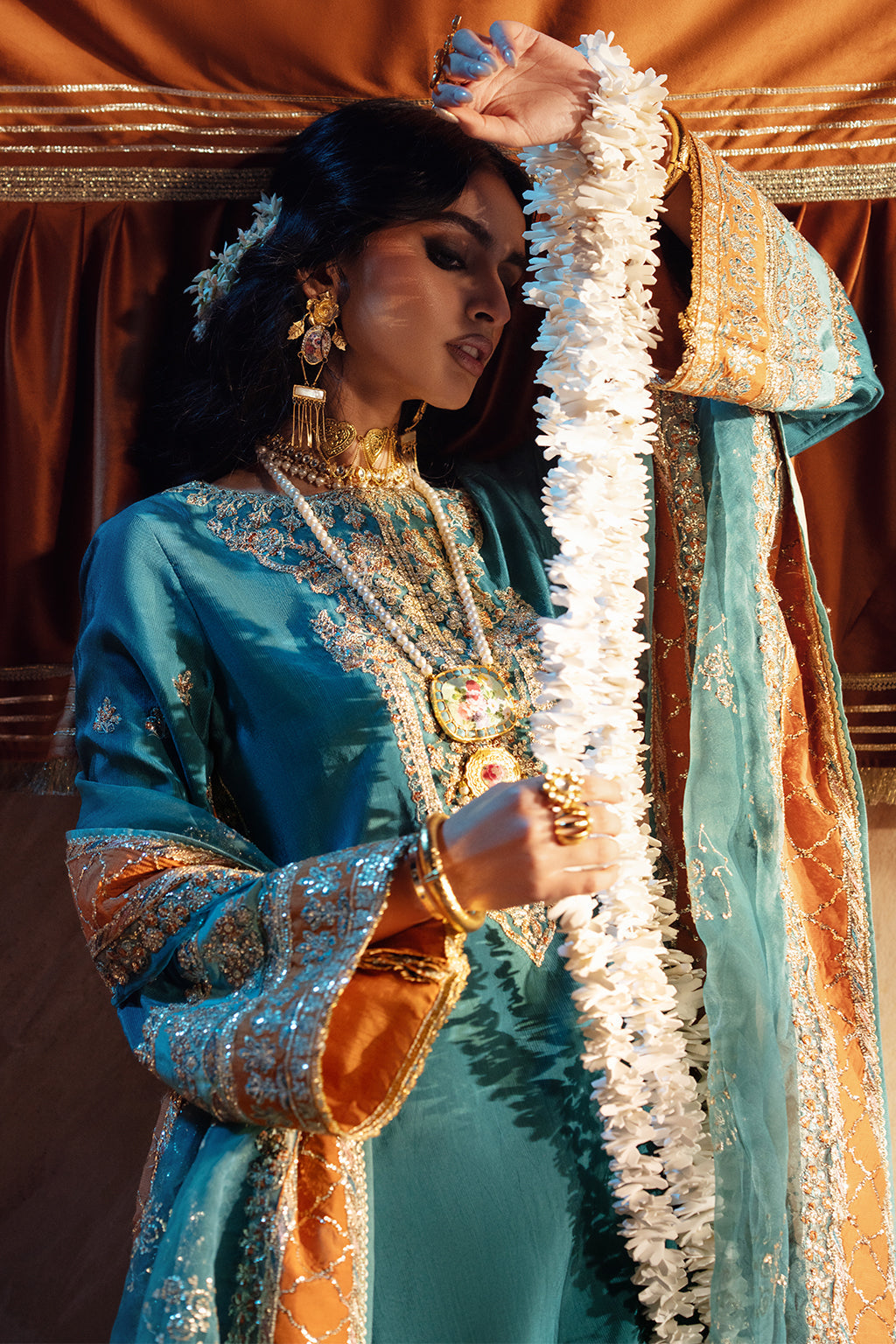 AJR Couture | The Silk Edition 25 | ULFAT XL Teal Blue