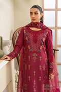 Maryum N Maria | Luxury Lawn 25 | AFINA - MS50108 M Maroon Lawn