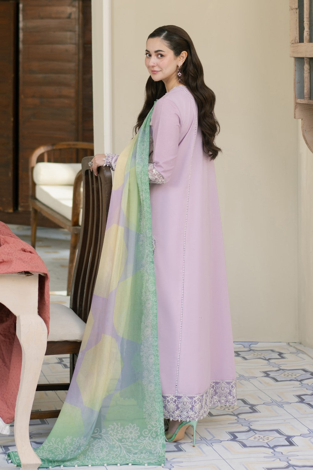Maryum N Maria | Luxury Lawn 25 | ALEIA - MS50115 XS Lilac Lawn