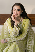 Maryum N Maria | Luxury Lawn 25 | ALIYA - MS50117 M Apple Green Lawn