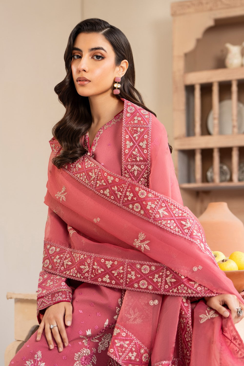Maryum N Maria | Luxury Lawn 25 | ADRA - MS50118 M Pink Lawn