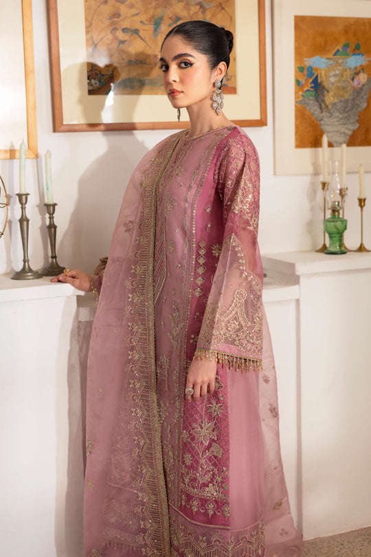 Naqshi | Pareezah Formals | Nayab L Pastel Pink Organza