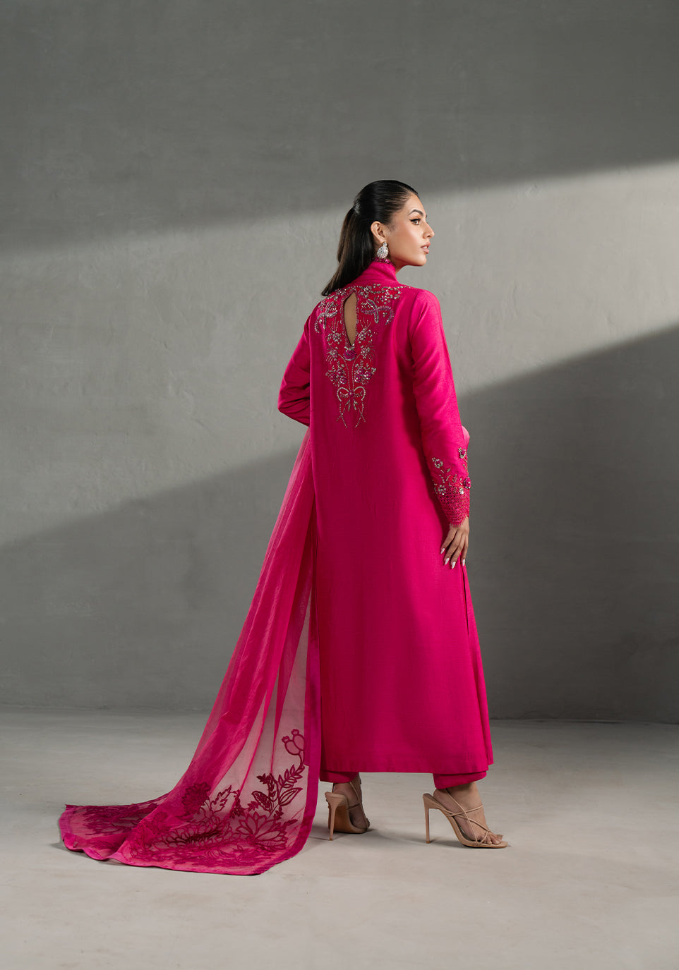 Zarqash | Silk Edit | ZQS 007 EVA M Hot Pink Raw Silk