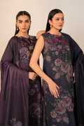 Iznik | Exclusive Winter | UE-353 M Deep Purple Slub Khaddar