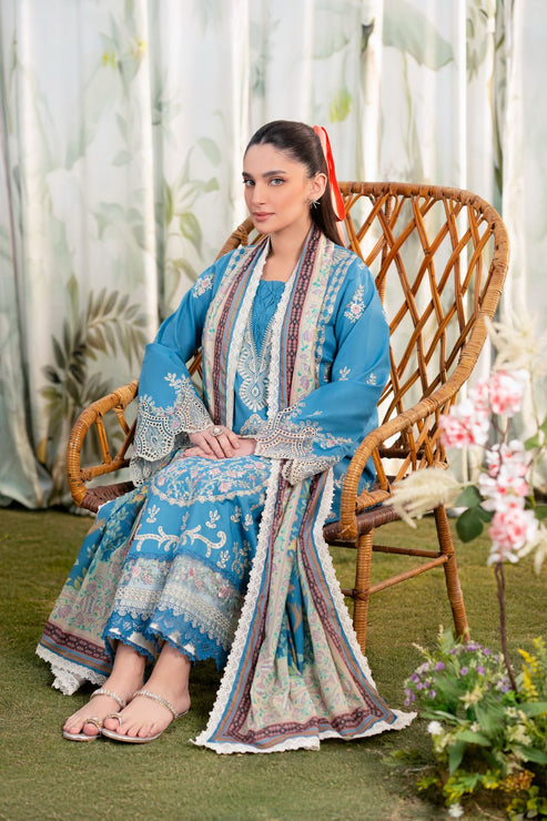Aabyaan | Shezlin Chikankari Ramadan Edit 25 | ALARA (AR-03) L Teal Lawn