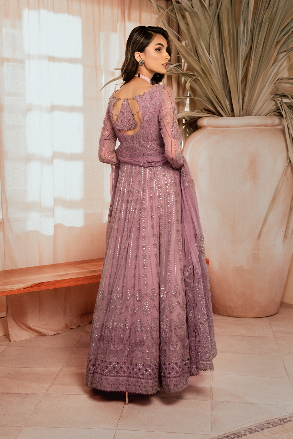 Iznik | Chiffon Kari | ICK-02 Embroidered Chiffon - Pakistani Designer Dress - by Iznik | Type: Bridal - 100% Original at Saira Sultan