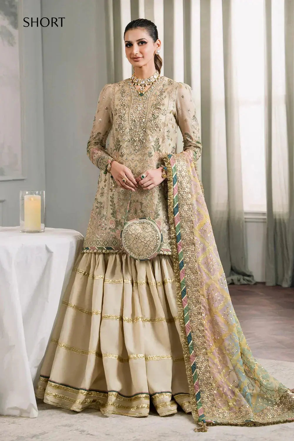 Baroque | Chantelle Embroidered Collection | CH12-04 - Pakistani Designer Dress - by Baroque | Type: Bridal - 100% Original at Saira Sultan