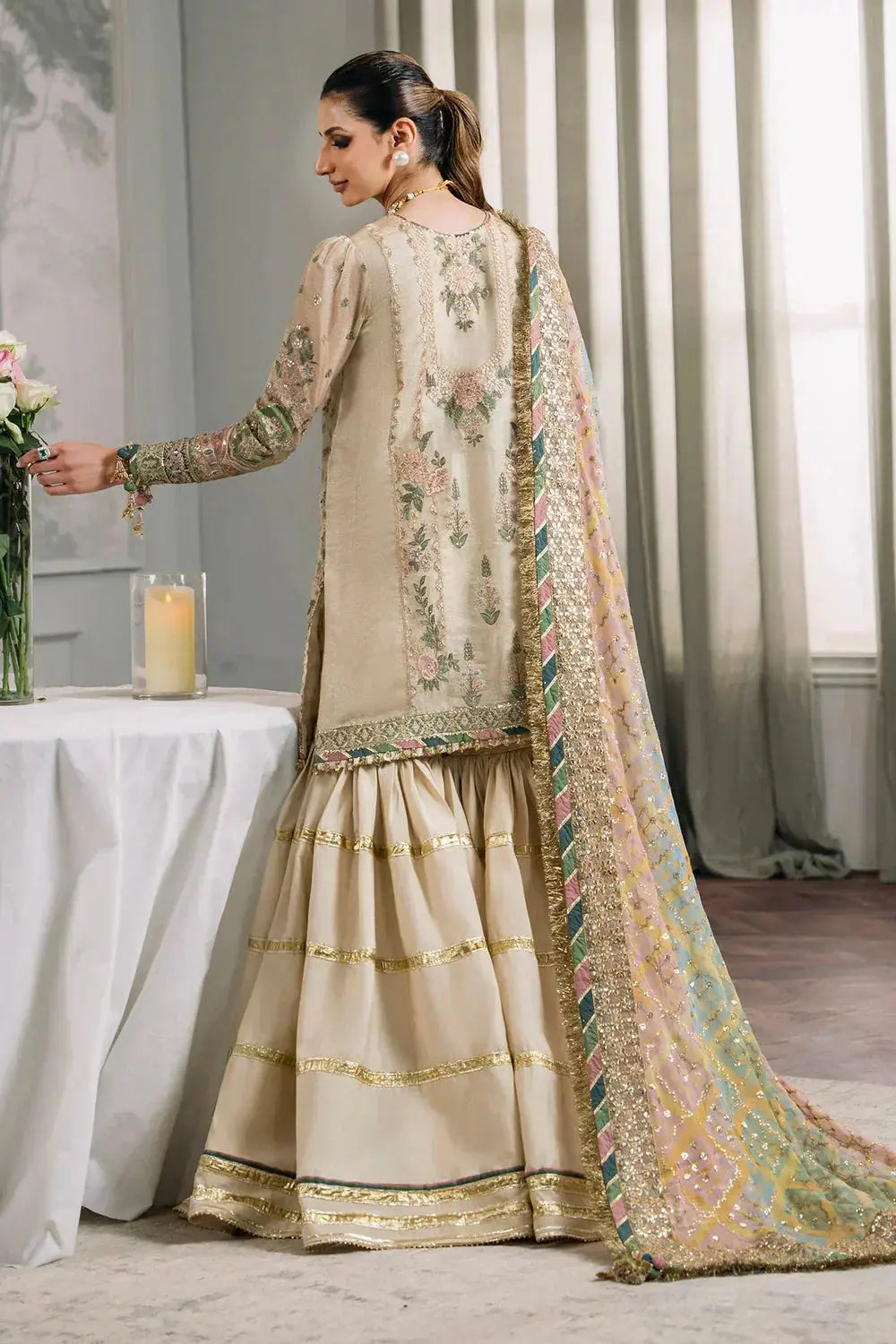 Baroque | Chantelle Embroidered Collection | CH12-04 - Pakistani Designer Dress - by Baroque | Type: Bridal - 100% Original at Saira Sultan