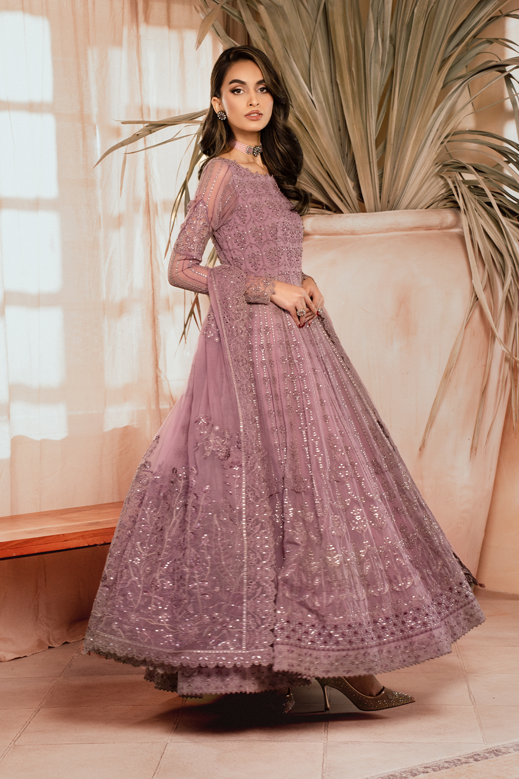 Iznik | Chiffon Kari | ICK-02 Embroidered Chiffon - Pakistani Designer Dress - by Iznik | Type: Bridal - 100% Original at Saira Sultan