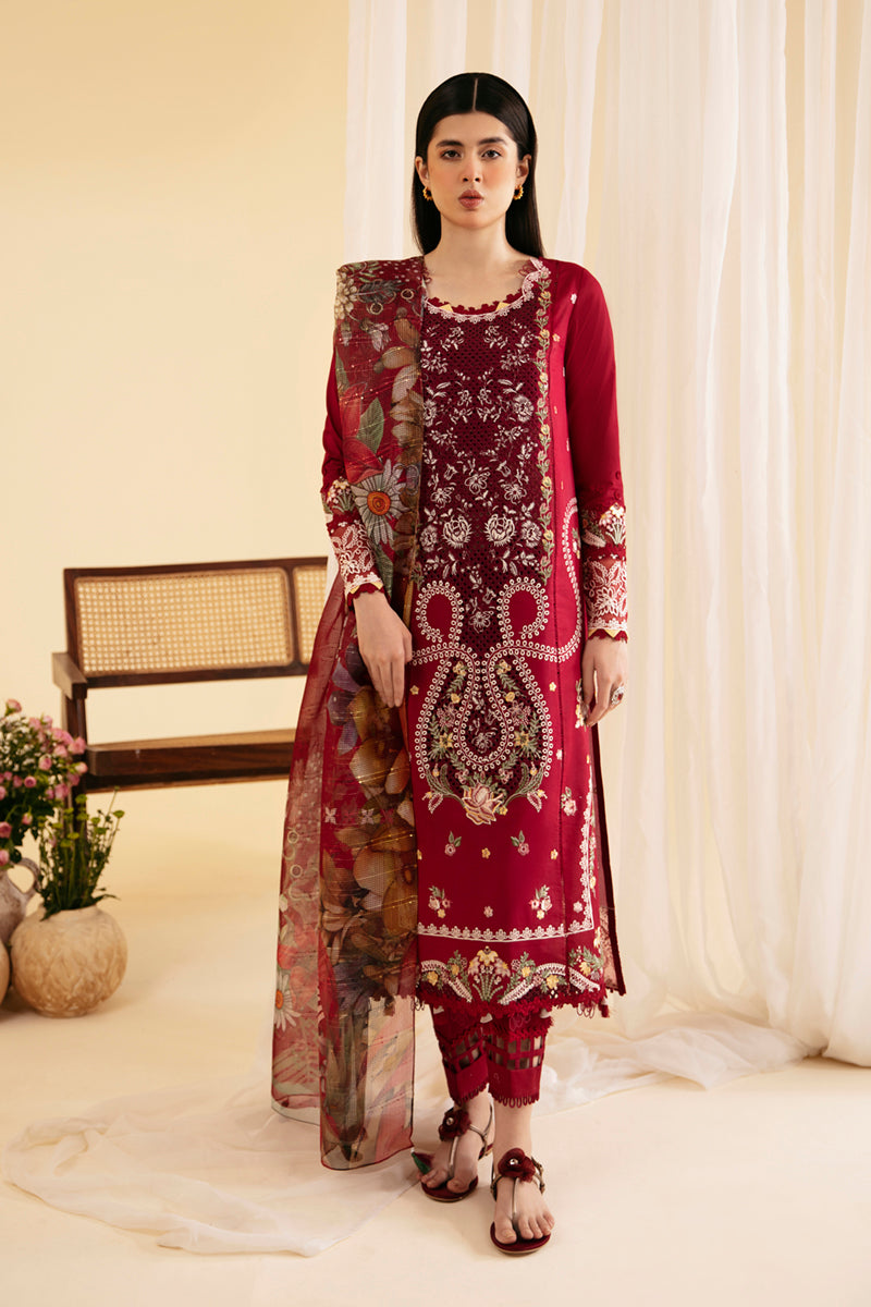Qalamkar | Qlinekari Luxury Lawn | SQ-04 LARMINA -  Qalamkar Luxury -  Saira Sultan
