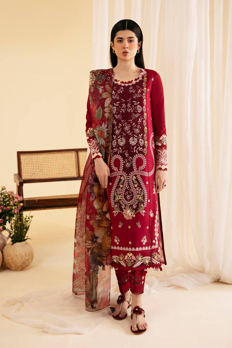 Qalamkar | Qlinekari Luxury Lawn | SQ-04 LARMINA - Pakistani Designer Dress - by Qalamkar | Type: Luxury - 100% Original at Saira Sultan